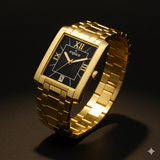 ESPACE Goldene Herrenuhr mit Datumanzeige ÖZENSAAT