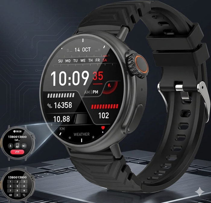 Smartwatch Ultra Herren Damen Fitnessuhr Sportuhr mit Telefonfunktion Bluetooth