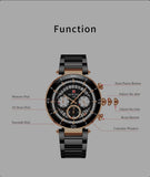 Reward Chronograph Uhr mit Datumsanzeige Roségold Unisex 43mm