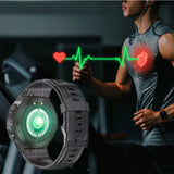 Smartwatch Herren mit Telefonfunktion 1,3" HD Voll Touchscreen Uhren Fitnessuhr Aktivitätstracker Armbanduhr mit Herzfrequenz Schlafmonitor Schrittzähler Fitness Tracker Smart Watch für Android iOS
