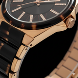 Vialux Damenarmbanduhr LJ682R-06YR - Rosegold/Leoparden-Optik - NEU & OVP