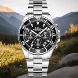 Biden Herren Chronograph Uhr – Edelstahlgehäuse