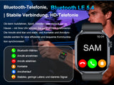 2026 Smartwatch Herren EKG Blutdruck Blutzucker Herzfrequenz Fitnessuhr IP68