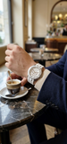 Hc Hislon Chronograph Unisex Armbanduhr Weiss Keramik Edelstahl Datum Elegant
