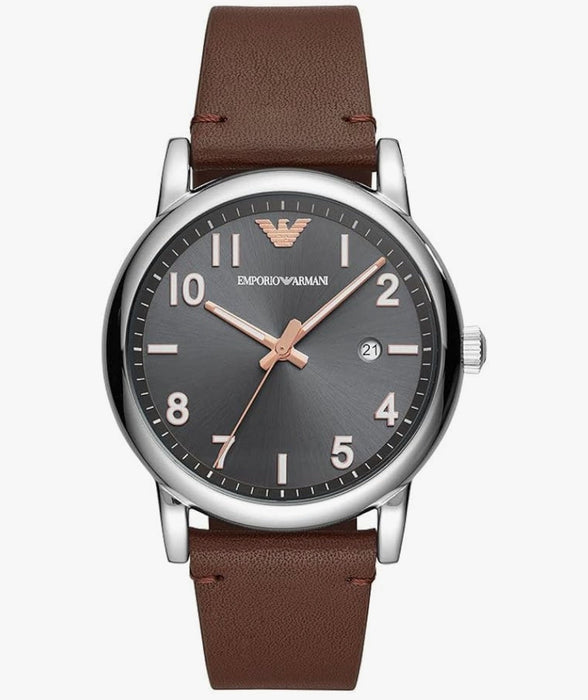 Emporio Armani AR11175 Herrenuhr mit Lederarmband