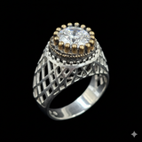 Wunderschöner Herrenring / Statement-Ring aus echtem 925er Silber