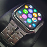 Worldcup Smartwatch T800 Ultra 49mm Telefonfunktion & Fitness inkl. Stahlarmband - Silber/Titan