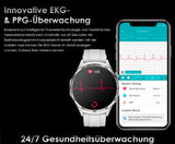 2026 Herren Smartwatch 1.43" AMOLED Always-On Metall Bluetooth Anruf SOS NEU OVP