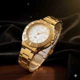 Vialux Intense Damenarmbanduhr - Gold beschichtet - Perlmutt Zifferblatt - NEU & OVP