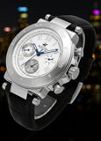 Beverly Hills Polo Club Herrenuhr Chronograph mit Lederarmband
