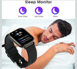 Smartwatch Herren Damen Fitness Tracker Uhr Pulsuhr Wasserdicht IP67 Neu OVP