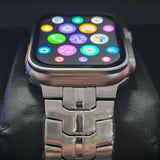 Worldcup Smartwatch T800 Ultra 49mm Telefonfunktion & Fitness inkl. Stahlarmband - Silber/Titan