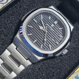 Luxuriöse Herrenuhr - Edelstahl 316L - Saphirglas - Japanisches Quarzuhrwerk - Silber/Schwarz