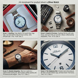 s.Oliver Herrenuhr SO-15162-MQR Armbanduhr Edelstahl Quarz Weiß