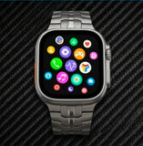 Worldcup Smartwatch T800 Ultra 49mm Telefonfunktion & Fitness inkl. Stahlarmband - Silber/Titan