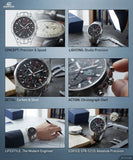 Casio Edifice EFR-521D Chronograph Herren Armbanduhr Neu, OVP Geschenkbox