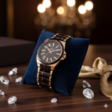 Vialux Damenarmbanduhr LJ682R-06YR - Rosegold/Leoparden-Optik - NEU & OVP