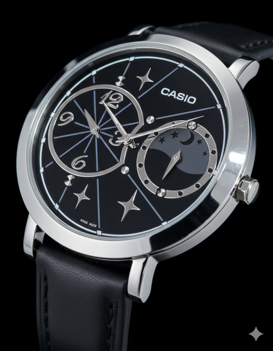 Casio LTF-122L Vintage Damenarmbanduhr – Elegante Uhr mit Lederarmband – Rarität