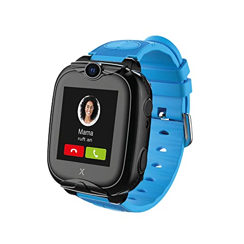 XPLORA XGO 2 Blau Telefon Uhr für Kinder 4G, Anrufe, Nachrichten, Schulmodus, SOS-Funktion, GPS, Kamera, LED-Licht und Schrittzähler