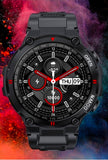Smartwatch Herren mit Telefonfunktion 1,3" HD Voll Touchscreen Uhren Fitnessuhr Aktivitätstracker Armbanduhr mit Herzfrequenz Schlafmonitor Schrittzähler Fitness Tracker Smart Watch für Android iOS