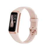 Fitness Armband Sportuhr Smartwatch mit AMOLED Display Rosa / Schwarz Neu
