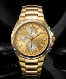 Invicta Sea Vulture Herrenuhr Chronograph Gold 46mm 5 ATM Wasserfest