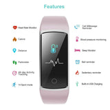 Fitness Armband Tracker HR – Wasserdicht IP68 – Smartwatch Damen Rosa – NEU & OVP
