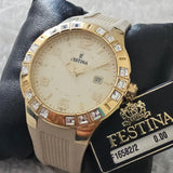 Festina F16582/2 Damen Armbanduhr Gold/Beige Neu & OVP ÖZENSAAT