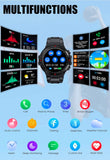 Smartwatch Herren mit Telefonfunktion 1,3" HD Voll Touchscreen Uhren Fitnessuhr Aktivitätstracker Armbanduhr mit Herzfrequenz Schlafmonitor Schrittzähler Fitness Tracker Smart Watch für Android iOS