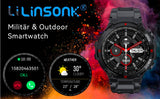 Smartwatch Herren mit Telefonfunktion 1,3" HD Voll Touchscreen Uhren Fitnessuhr Aktivitätstracker Armbanduhr mit Herzfrequenz Schlafmonitor Schrittzähler Fitness Tracker Smart Watch für Android iOS