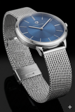 Pacomarine Damen Uhr PM.51203.02 - Blaues Zifferblatt - Meshband Silber - NEU & OVP