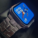 Worldcup Smartwatch T800 Ultra 49mm Telefonfunktion & Fitness inkl. Stahlarmband - Silber/Titan