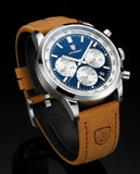 Edle Armbanduhr für Herren - Blaues Zifferblatt - Business Design #ÖZENSAAT