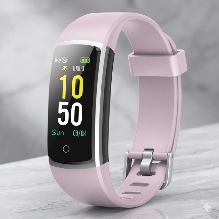 Fitness Armband Tracker HR – Wasserdicht IP68 – Smartwatch Damen Rosa – NEU & OVP