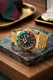 INVICTA Pro Diver 36041 Herrenuhr Quarz 40mm Gold Grün Rot NEU & OVP