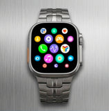 Worldcup Smartwatch T800 Ultra 49mm Telefonfunktion & Fitness inkl. Stahlarmband - Silber/Titan
