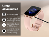 Smartwatch Damen mit Telefonfunktion 1.85" Fitness Uhr Pulsuhr Schlafmonitor Neu