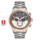 Wainer WA.12445-C Swiss Made Chronograph Herrenuhr 46mm Bicolor Neu & OVP ÖZENSAAT