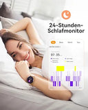 Damen Smartwatch Elegant Rosa / Gold - Fitness Tracker, Pulsuhr, Schrittzähler