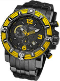 Stührling Marine Pro 319127 50mm Diver Chronograph Schwarz Gelb