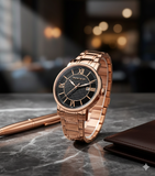 Pierre Cardin Herrenuhr Rosegold Schwarz 106501F08 - NEU & OVP - Slim Design ÖZENSAAT