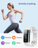 Fitnessuhr mit Blutdruck Blutsauerstoff, Pulsuhr, Schrittzähler, Kalorienzähler, Schlafmonitor, SNS SMS Anruf Benachrichtigung Fitness Tracker für Damen Herren (Grau)