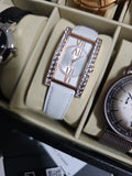 Esprit Armbanduhr Damen ES101362005 Roségold Leder Weiß NEU & OVP