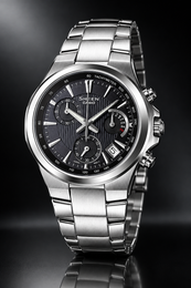 Casio Sheen SHE-5019D 35mm Damenuhr Chronograph Silber Quarz