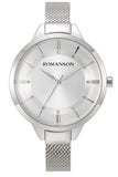 Romanson RM8A28LLWWAS2W Damen Uhr mit Webrahmenarmband – 37 mm