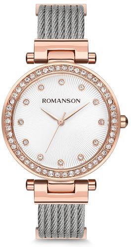 Romanson Damenuhr – Edelstahl & Leder
