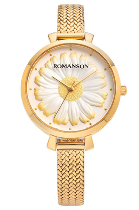 Romanson Herrenuhr RM9A23LLGGA81G mit Edelstahlarmband