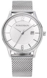 Romanson TM8A40MMWWAS2W Herrenuhr mit Edelstahlarmband