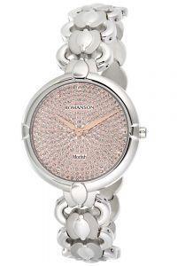 Romanson RD0244LLWA0 Damen Uhr mit Lederarmband