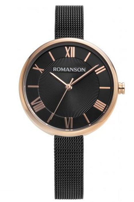 Romanson Damen Uhr RM8A48LLBRA36R mit Lederarmband